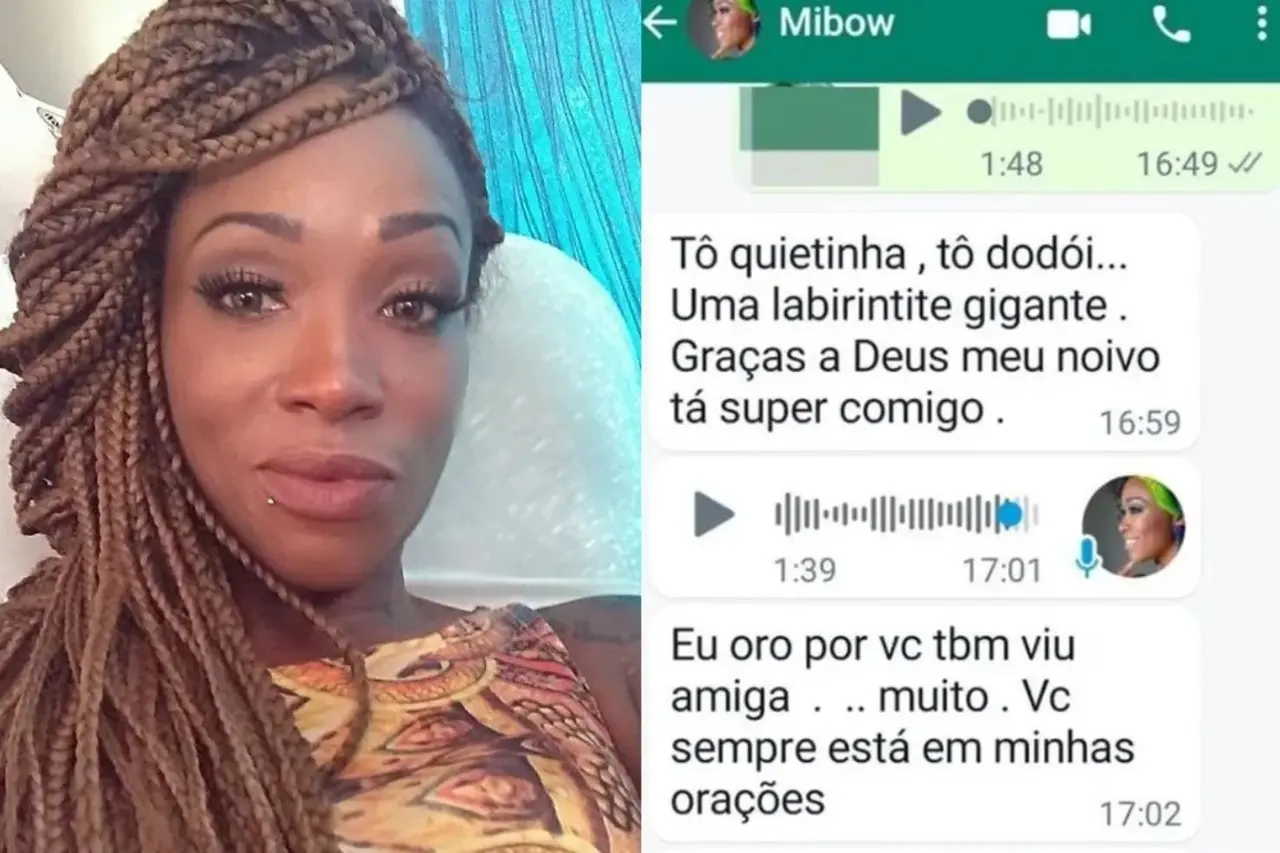 Imagem da notícia: Michelle Mibow usou WhatsApp para fazer alerta de que não estava bem pouco antes de morrer