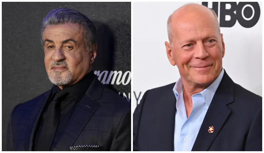 Imagem da notícia: Sylvester Stallone fala sobre estado de saúde de Bruce Willis: 'é muito triste'