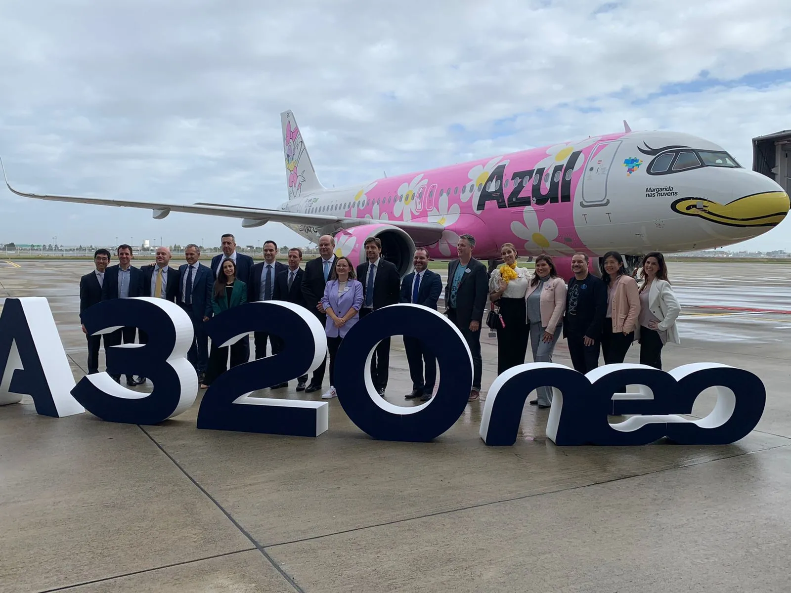 Lançamento do novo avião da Azul