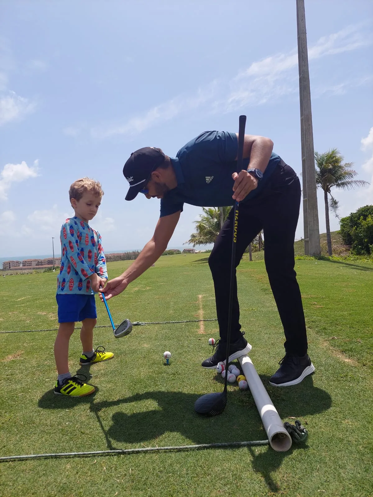 Max Lima é instrutor de golfe no Ceará