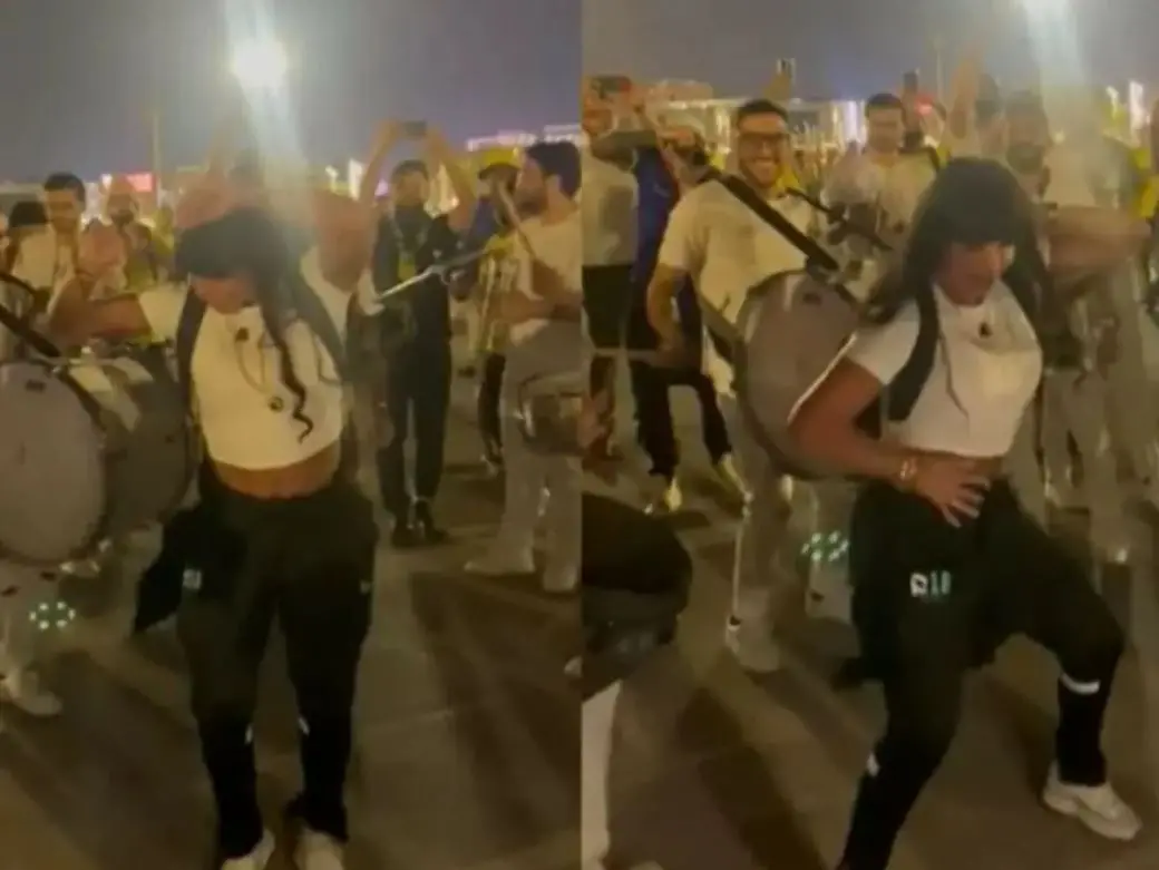 Imagem da notícia: No Catar, Gretchen dança 'Conga la Conga' com torcida