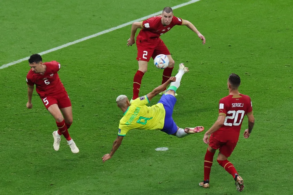 O golaço de Richarlison, o segundo dele na partida, ocorreu aos 28 minutos do segundo-tempo