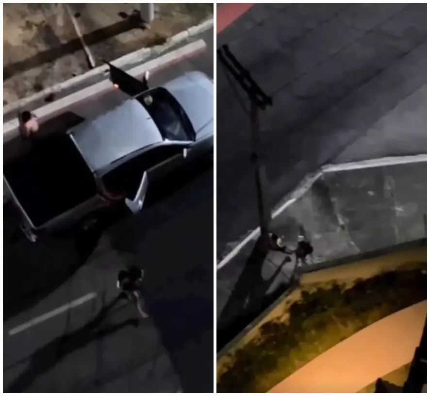 Imagem da notícia: Mulher é agredida a socos e tapas em calçada na Avenida Santos Dumont, em Fortaleza