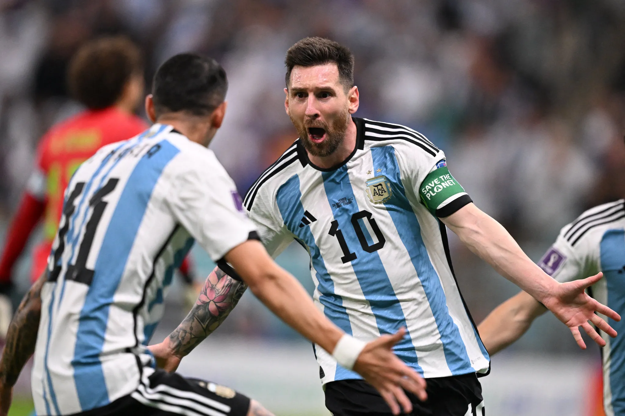 Messi é o atual camisa 10 da seleção da Argentina