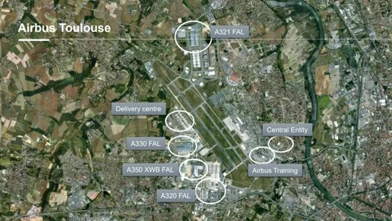 Instalações da Airbus em Toulouse