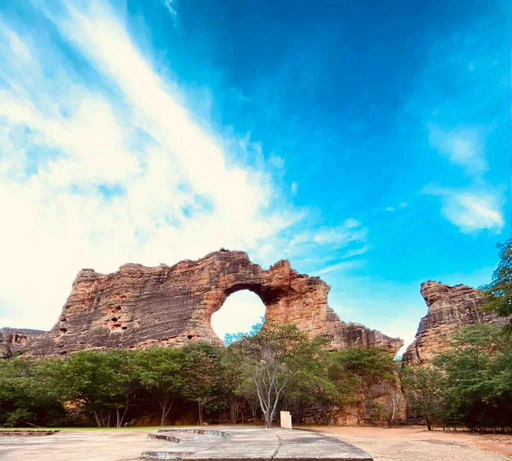 Pedra Furada, no Parque Nacional Serra da Capivara