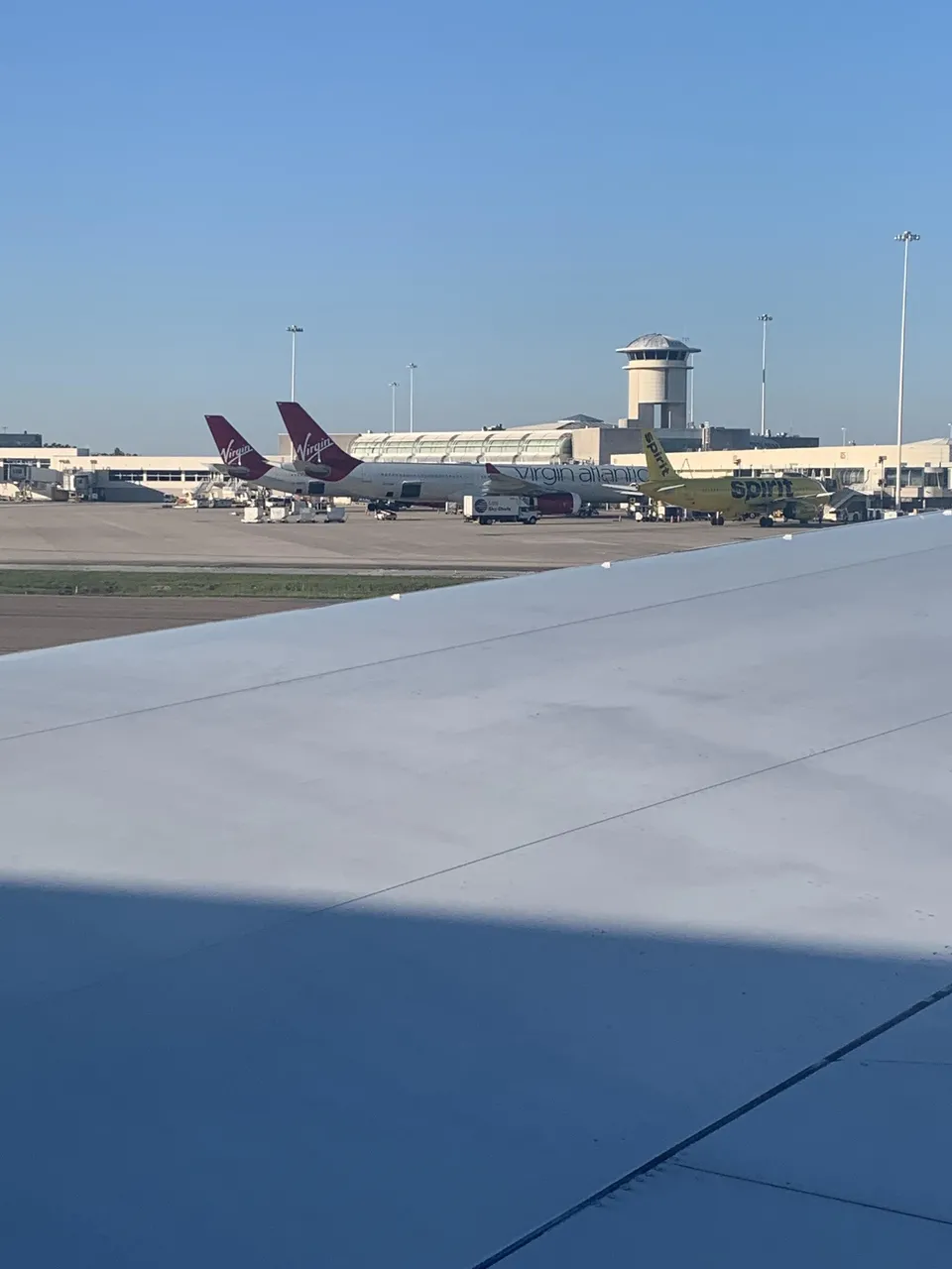Visão do aeroporto de Londres