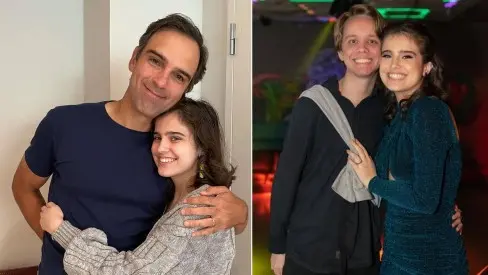 Imagem da notícia: Filha de Tadeu Schmidt comemora namoro com estudante de Psicologia após se declarar queer