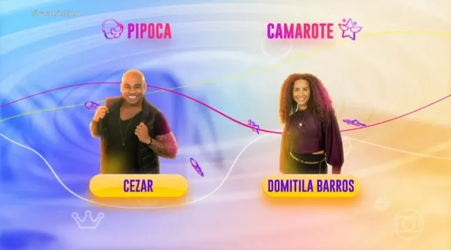 Cezar e Domitila Barros formam dupla no BBB 23