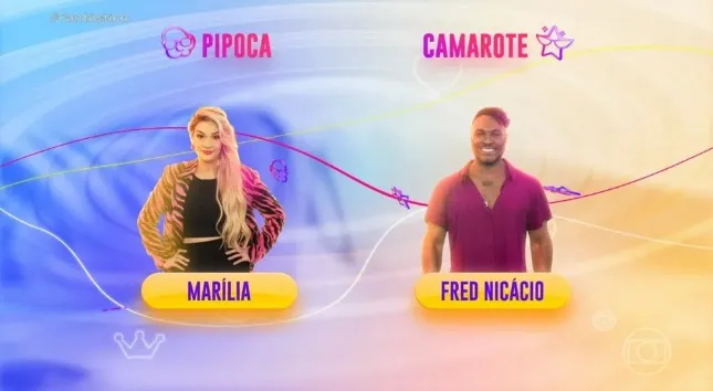 Marília e Fred Nicácio formam dupla no BBB 23