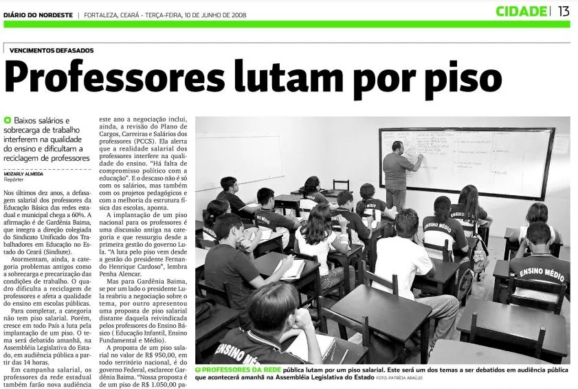Reportagem de junho de 2008