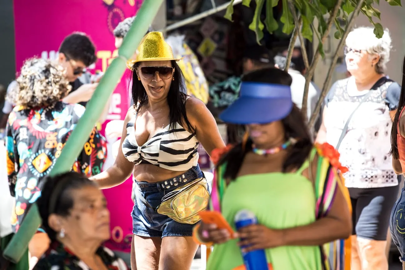 Pré-Carnaval na Praça dos Correios, em Fortaleza