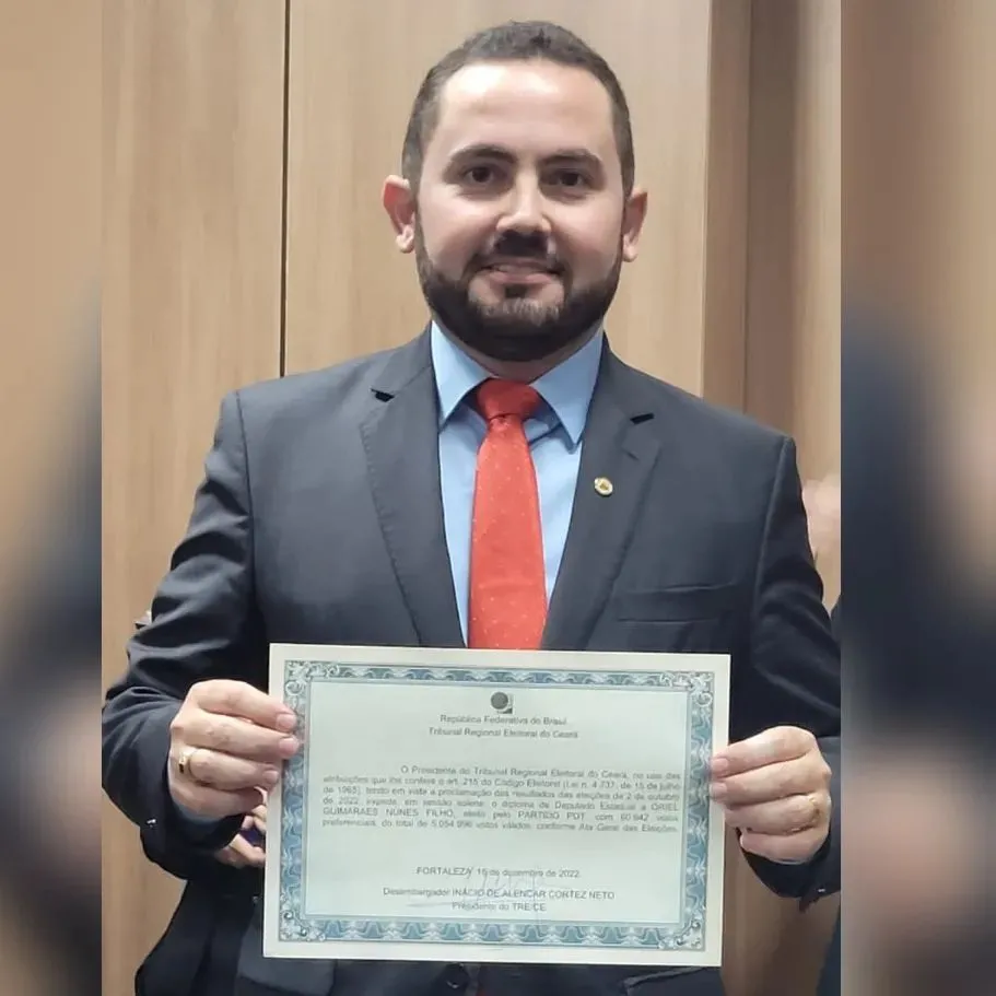 Oriel Filho (PDT) será secretário da Pesca e Agricultura.