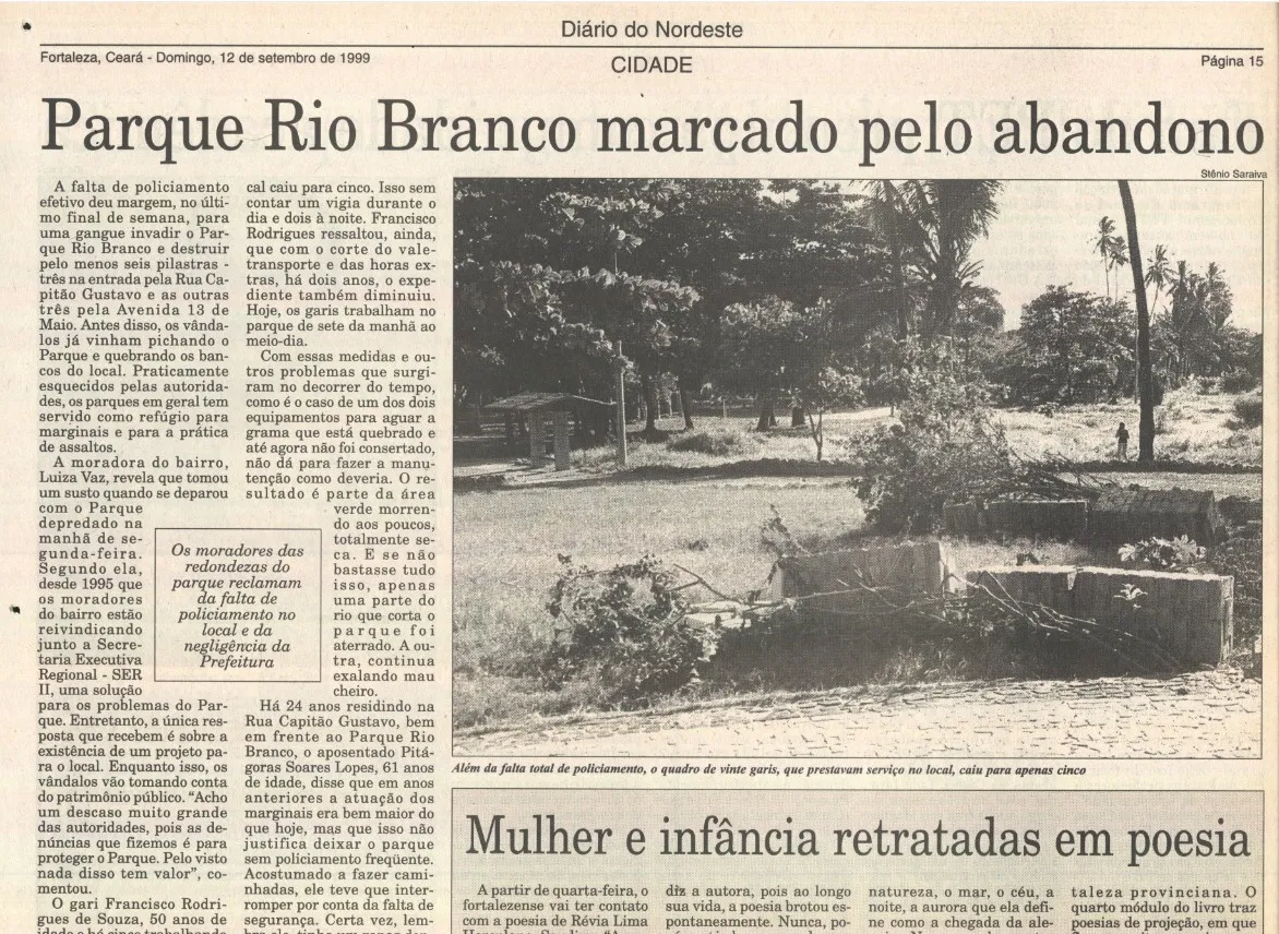 Edição do Diário do Nordeste de setembro de 1999