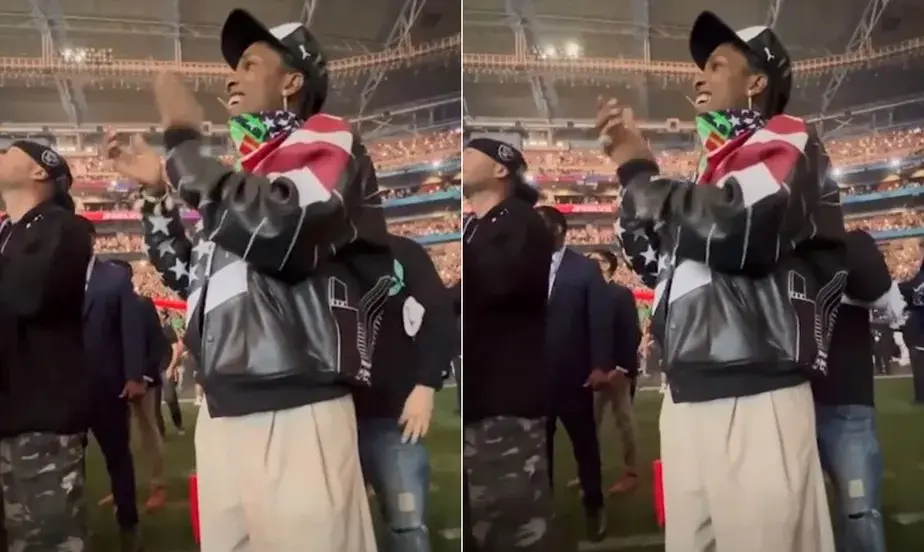 Imagem da notícia: Reação de A$AP Rocky a show de Rihanna no Super Bowl viraliza nas redes