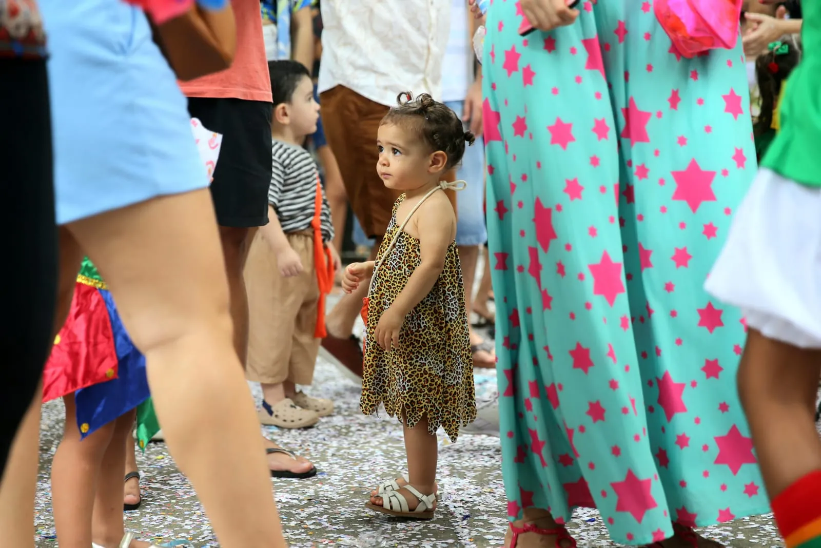 Primeiro dia de Carnaval infantil no Passeio Público, em Fortaleza
