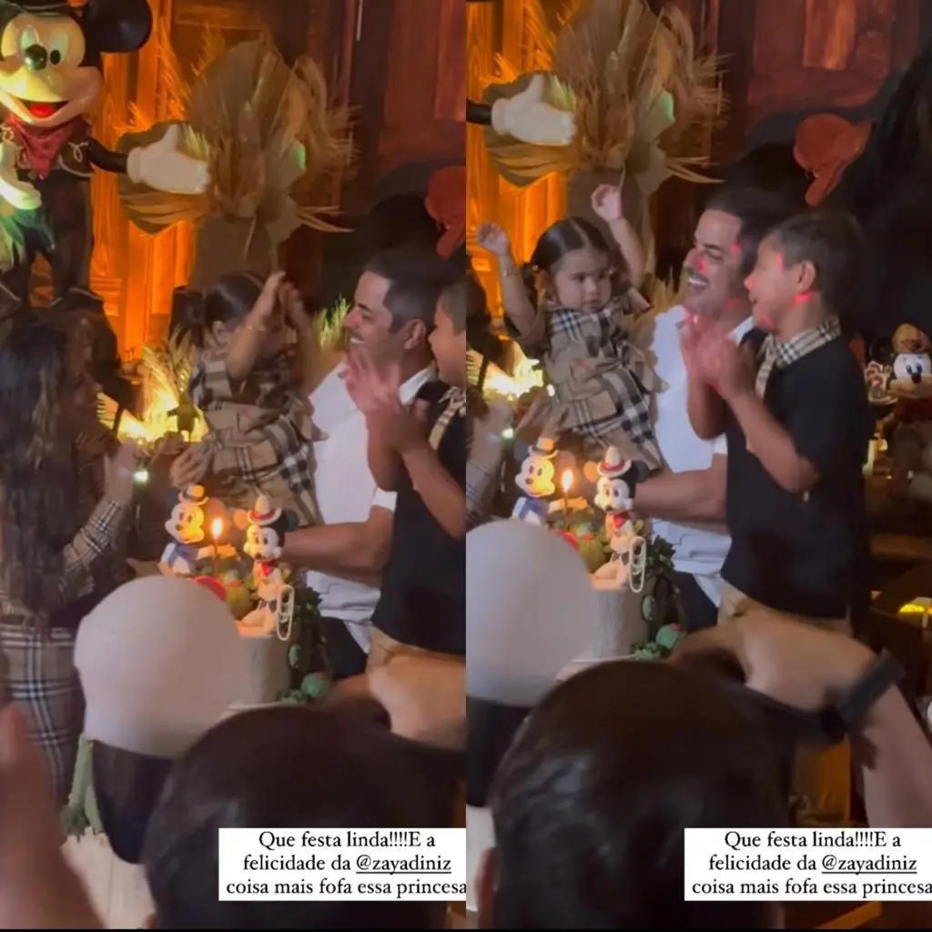 Imagem da notícia: Simone Mendes e Kaká Diniz comemoram aniversário da filha caçula com festa de luxo