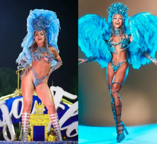 Imagem da notícia: Anitta grava clipe em Desfile das Campeãs do Rio com look de Sabrina Sato
