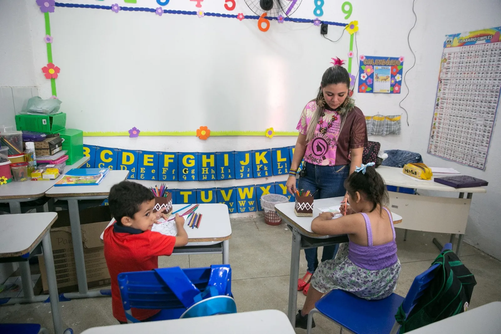 Mesmo sem apoio oficial de redes públicas, pais procuraram matrícula na escola indígena