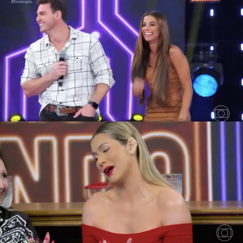Imagem da notícia: Livia Andrade causa saia justa entre Key Alves e João Gomes no Domingão