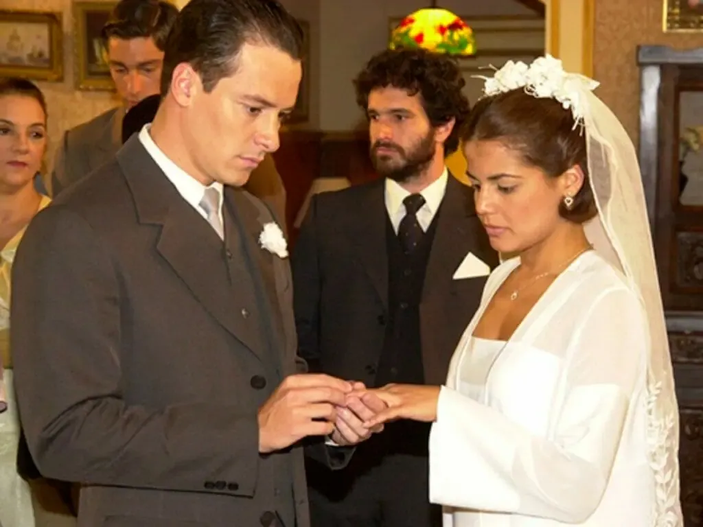 Os personagens Guilherme e Graça chegam a se casar na novela Chocolate com Pimenta