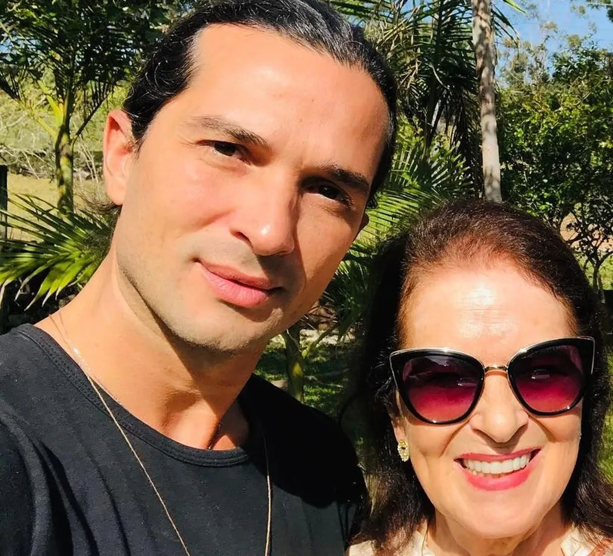 Jeff Machado e sua mãe, Maria das Dores