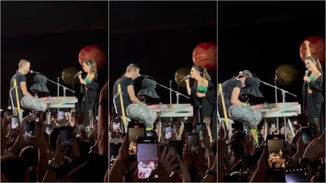 Imagem da notícia: Sandy canta com Coldplay em show em São Paulo