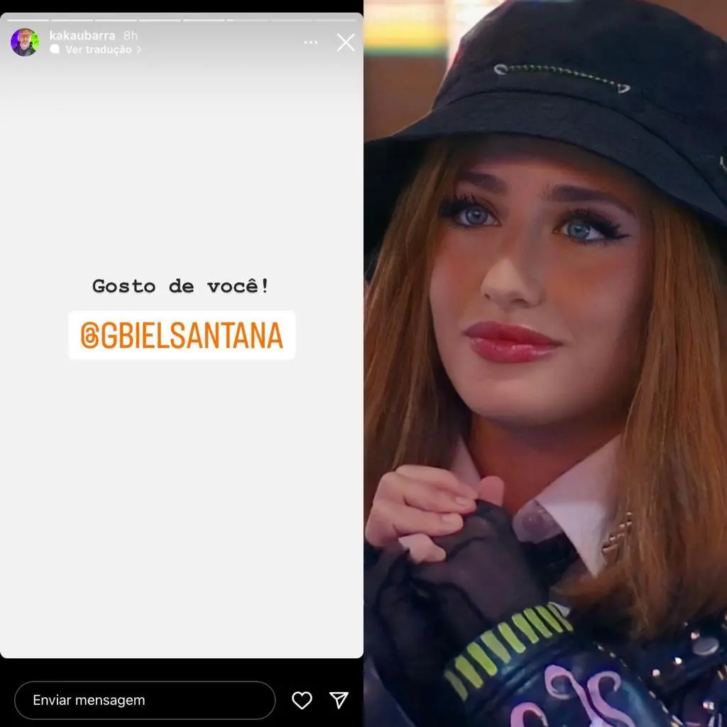 Imagem da notícia: Pai de Bruna Griphao aprova Gabriel Santana: ‘gosto de você’ 