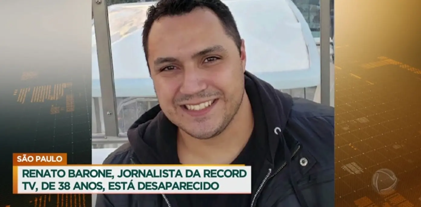 Imagem da notícia: Renato Barone, jornalista dado como desaparecido, é encontrado