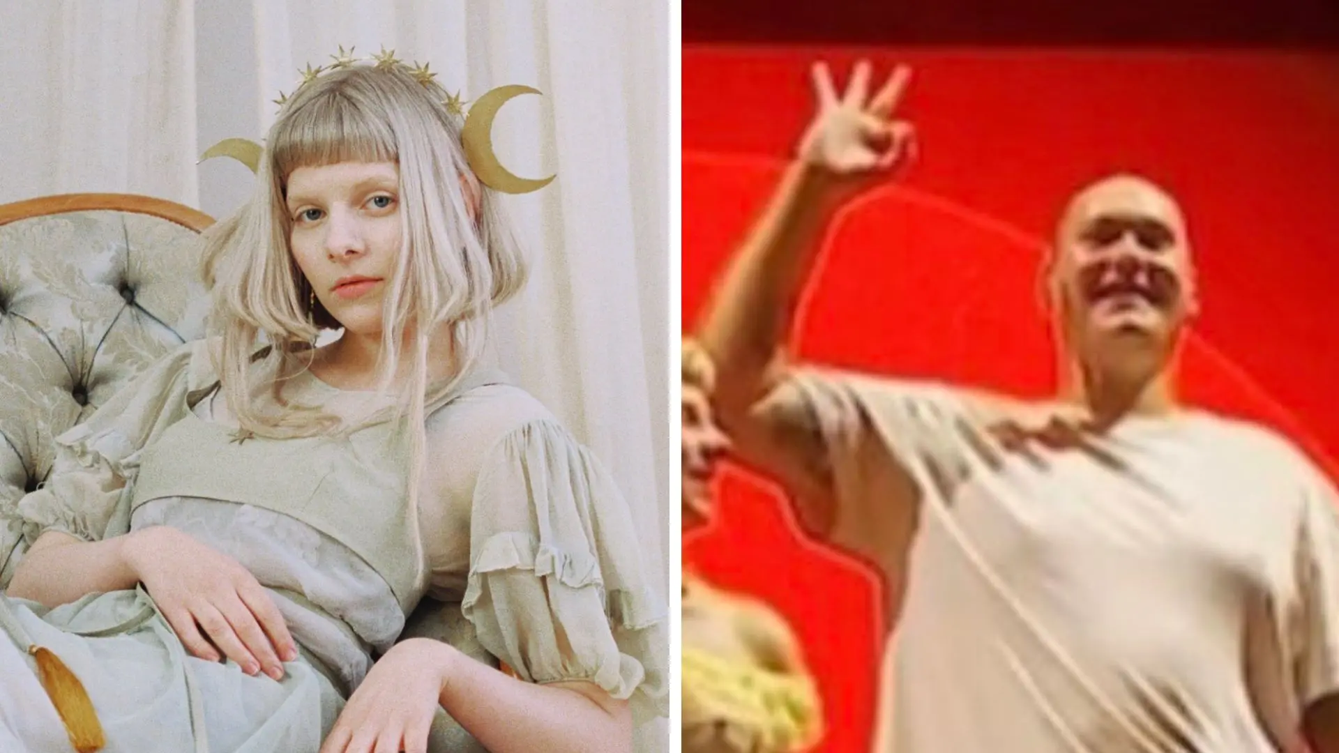 Imagem da notícia: Cantora Aurora é criticada após defender baterista acusado de gesto nazista no Lollapalooza