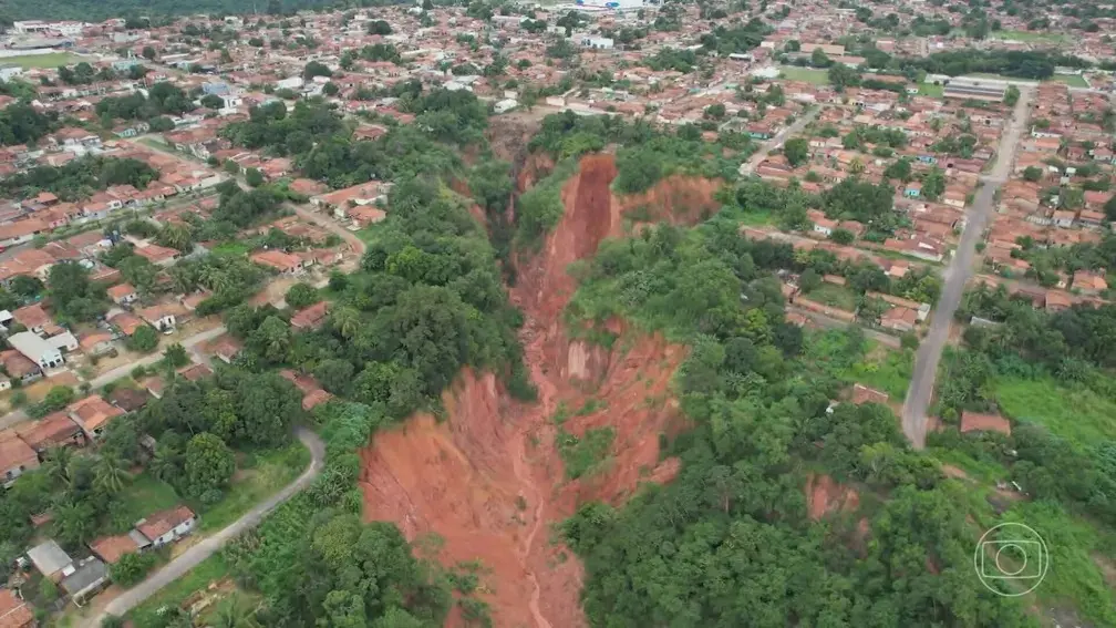 Voçoroca na cidade de Buriticupu