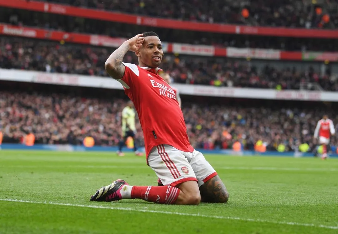 Gabriel Jesus trocou o Manchester City pelo Arsenal na temporada 2022-2023