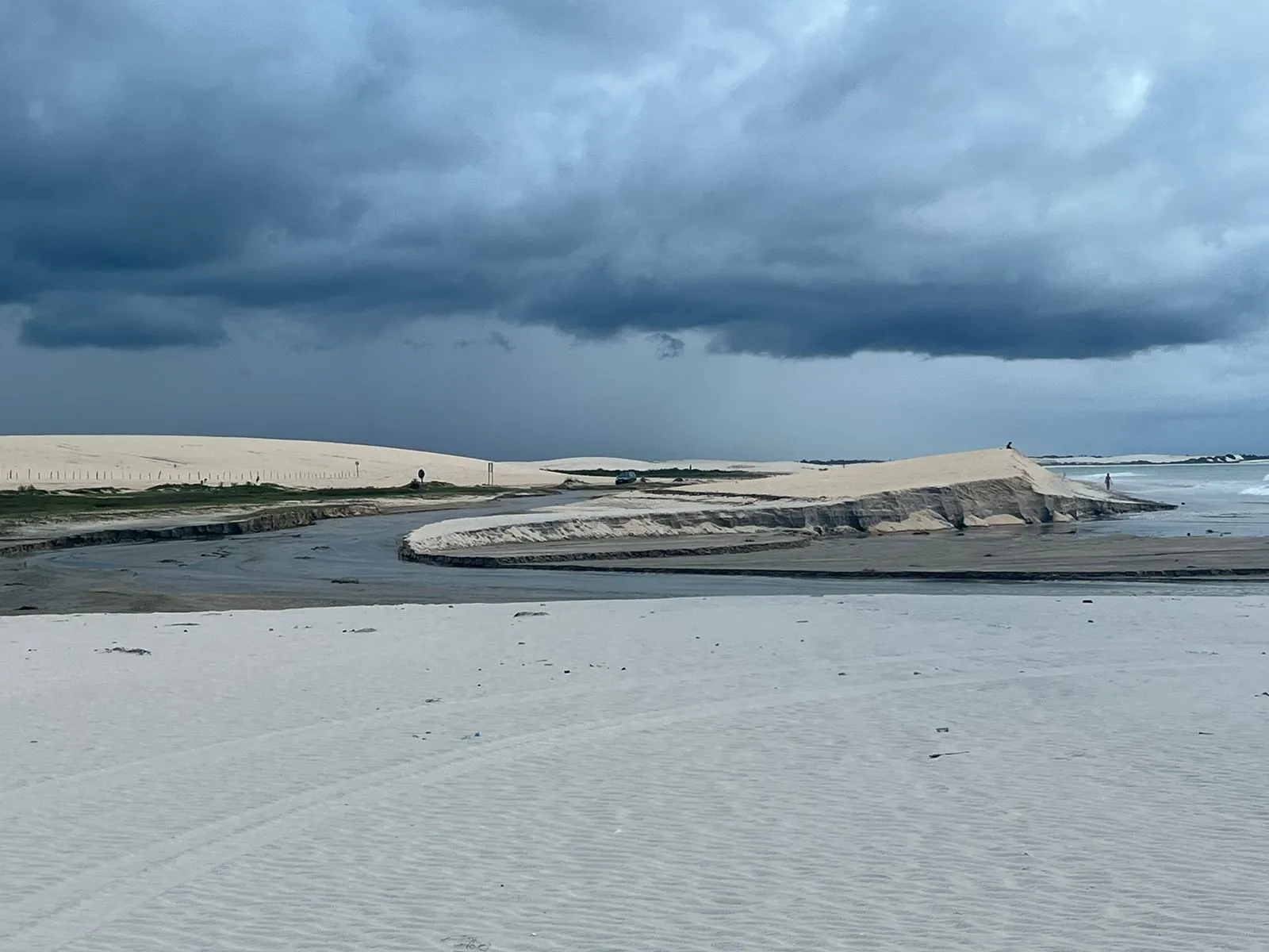 Situação da Duna do Pôr do Sol em março de 2023