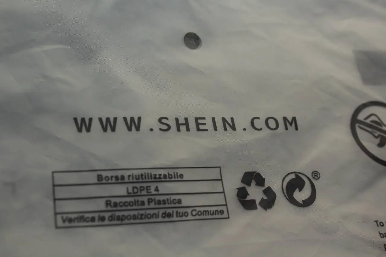 Embalagem da Shein