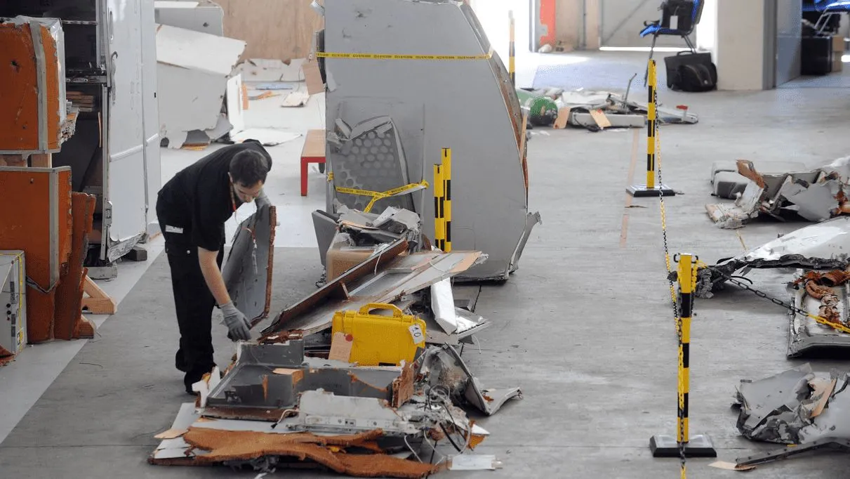 Destroços do Airbus A330 da Air France