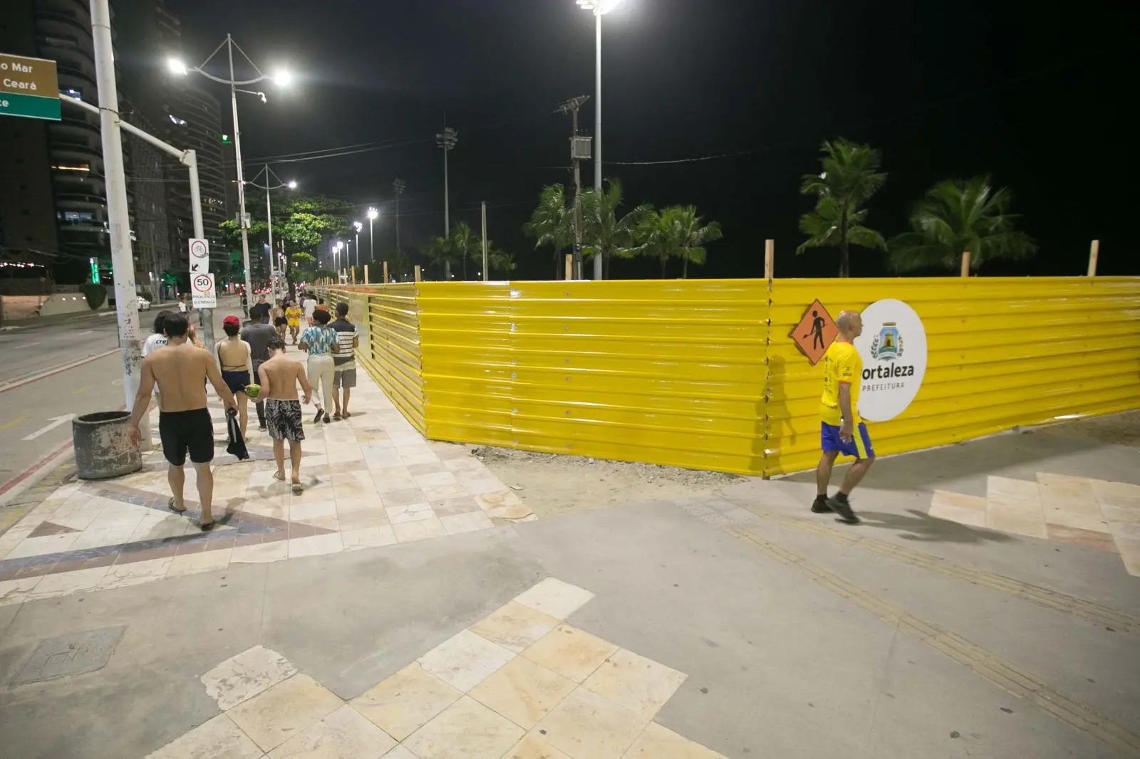 Imagem da notícia: Trecho da Praia de Iracema onde ocorre o Réveillon de Fortaleza é fechado para obras; veja projeto