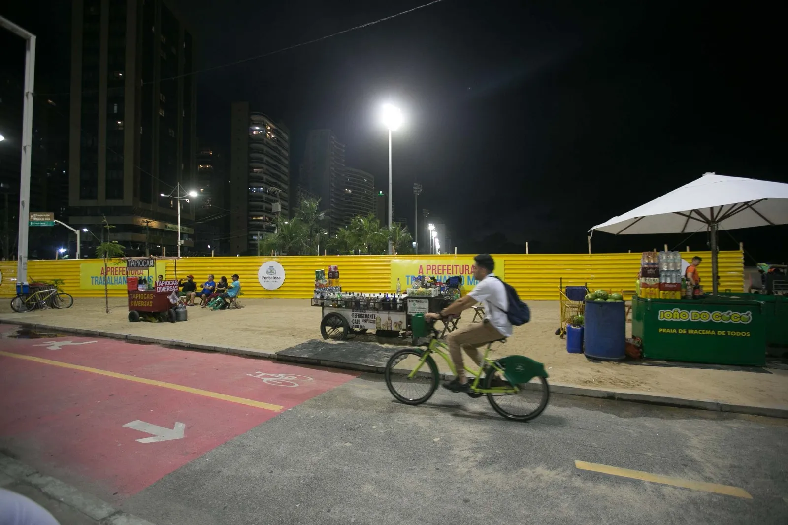 Ambulantes foram realocados para o início das obras
