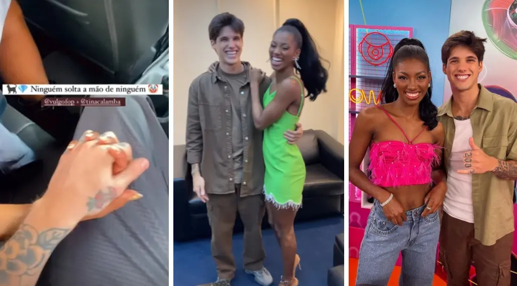 Imagem da notícia: Tina e Gabriel postam foto de mãos dadas e sister diz ser 'amizade'