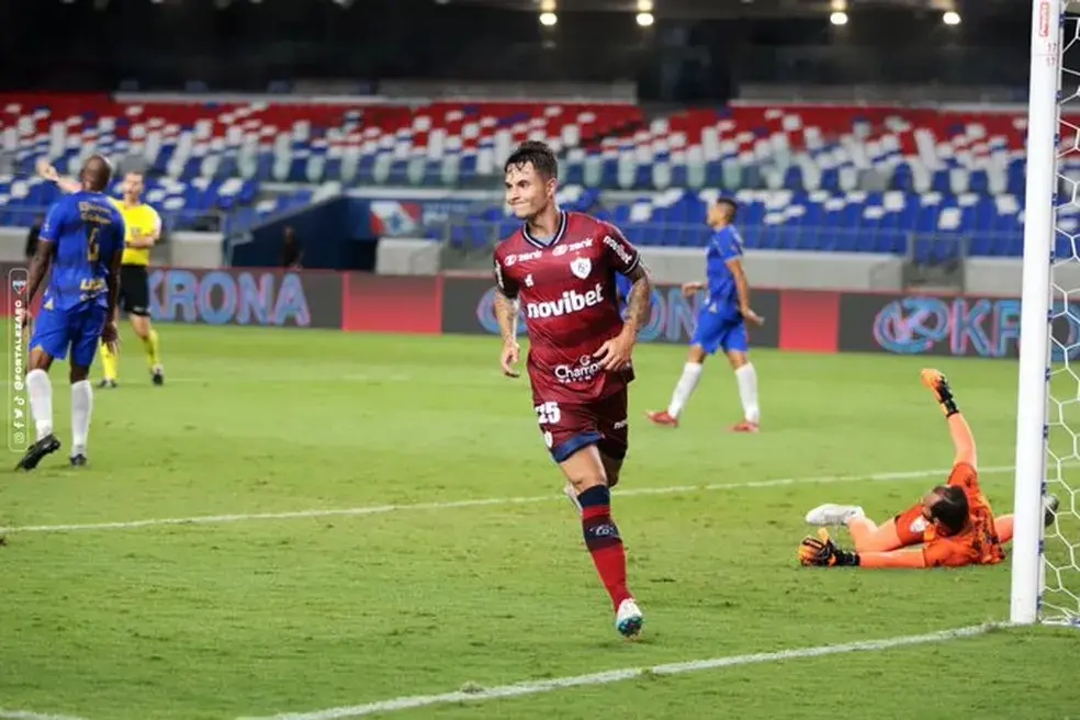 Zanocelo marcou seu primeiro gol pelo Fortaleza diante do Águia pela Copa do Brasil