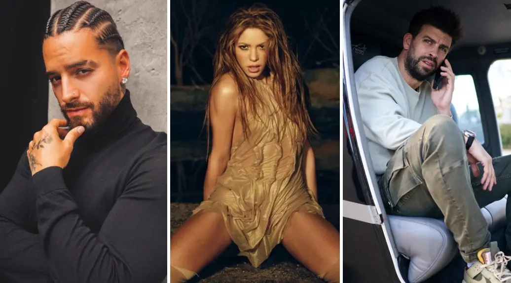 Imagem da notícia: Piqué teve crise de ciúmes de Shakira e invadiu gravações da cantora com Maluma, diz jornalista