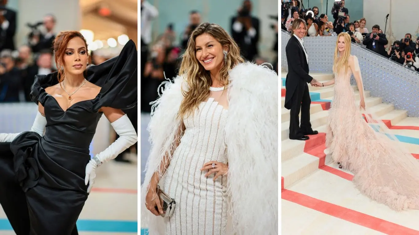 Imagem da notícia: Met Gala 2023: com Anitta, Gisele Bündchen e Nicole Kidman, veja looks dos famosos