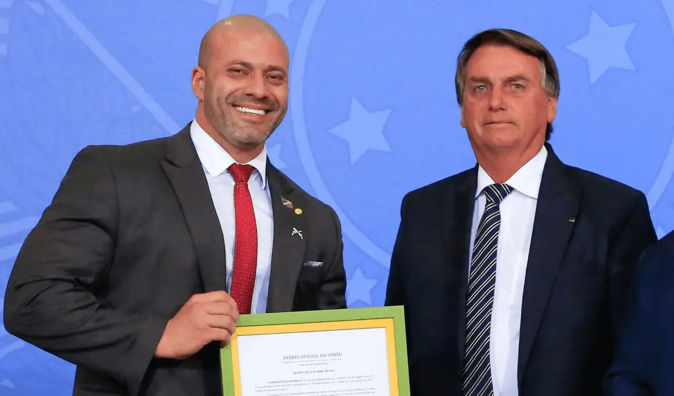 Imagem da notícia: STF tem maioria para derrubar indulto de Bolsonaro a Daniel Silveira
