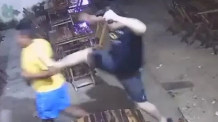 Imagem da notícia: PM flagrado agredindo homens em lanchonete e preso por desobediência em Cascavel é solto