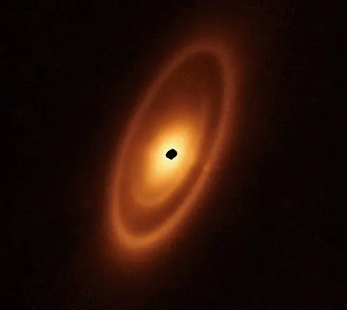 Imagem da notícia: Telescópio James Webb descobre novos cinturões de asteroides em torno da estrela Fomalhaut