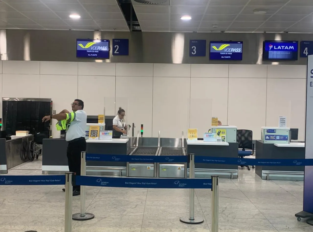 Check-in da Voepass no Aeroporto de Fortaleza