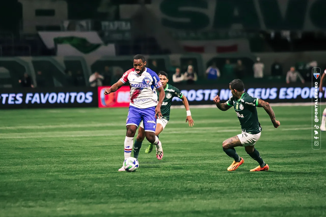 O Fortaleza não conseguiu criar tanto e sofreu com o sólido time do Palmeiras