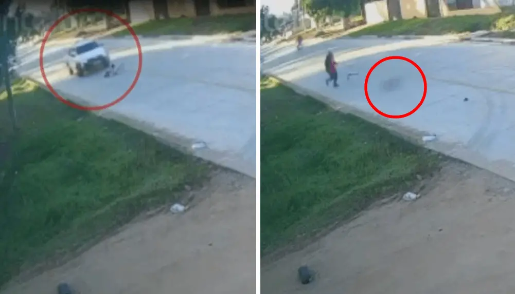 Imagem da notícia: Bebê de um ano é atropelado por carro em Itaqui após engatinhar até meio da rua