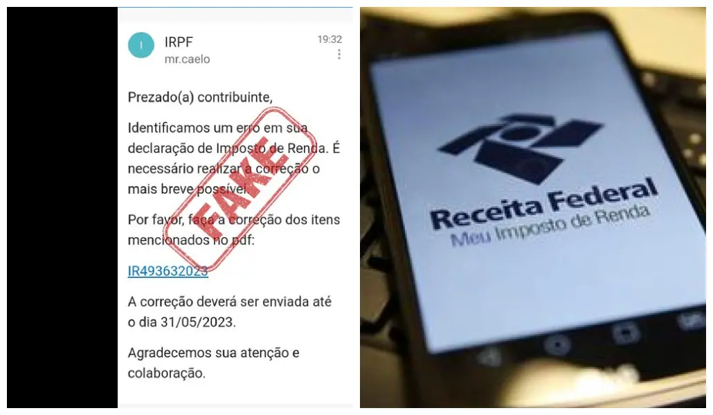 Imagem da notícia: Receita Federal alerta para golpe de e-mail falso sobre a declaração do Imposto de Renda