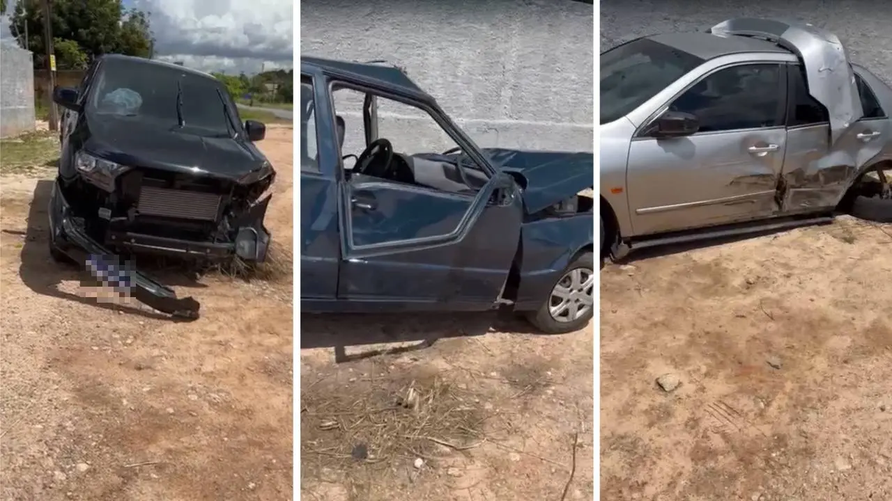 Imagem da notícia: Delegada que se envolveu em acidente entre três carros em Aquiraz é indiciada por lesão corporal
