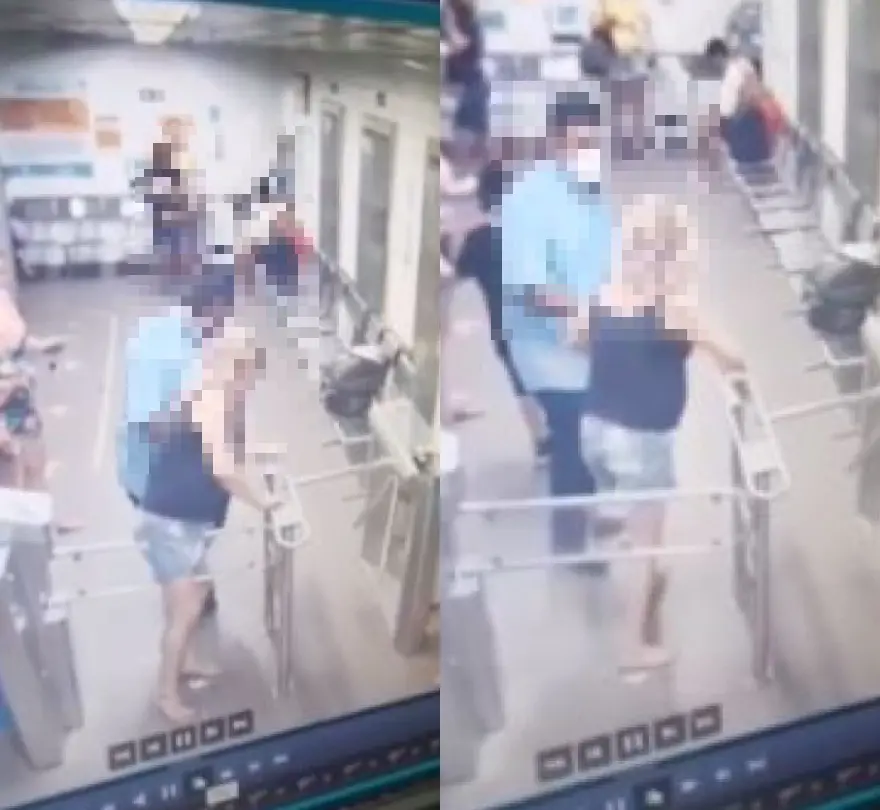 Imagem da notícia: Delegada suspeita de causar acidente em Aquiraz é vista pulando catraca do IJF; assista